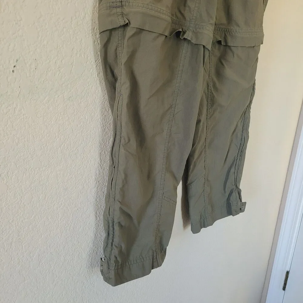 Men’s Mountain Hardwear Medium Green Hiking Pants Zip Off Convertible Matterhorn